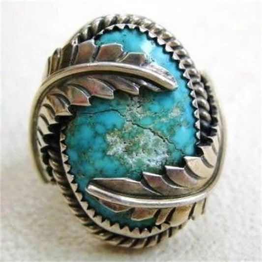 The Santa Fe Turquoise Inlaid Statement Ring