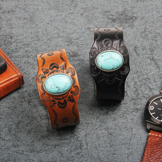 The Tombstone Turquoise Western Cuff