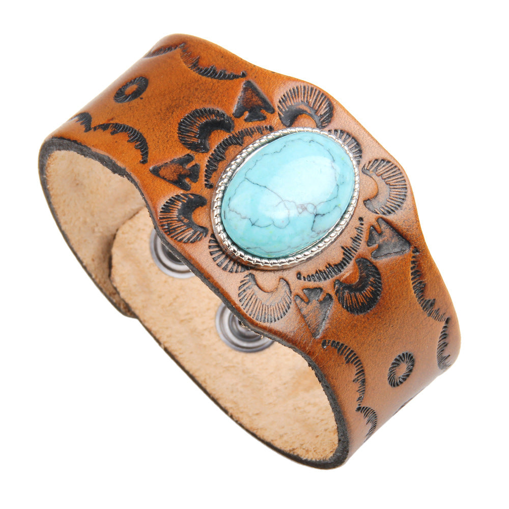 The Tombstone Turquoise Western Cuff