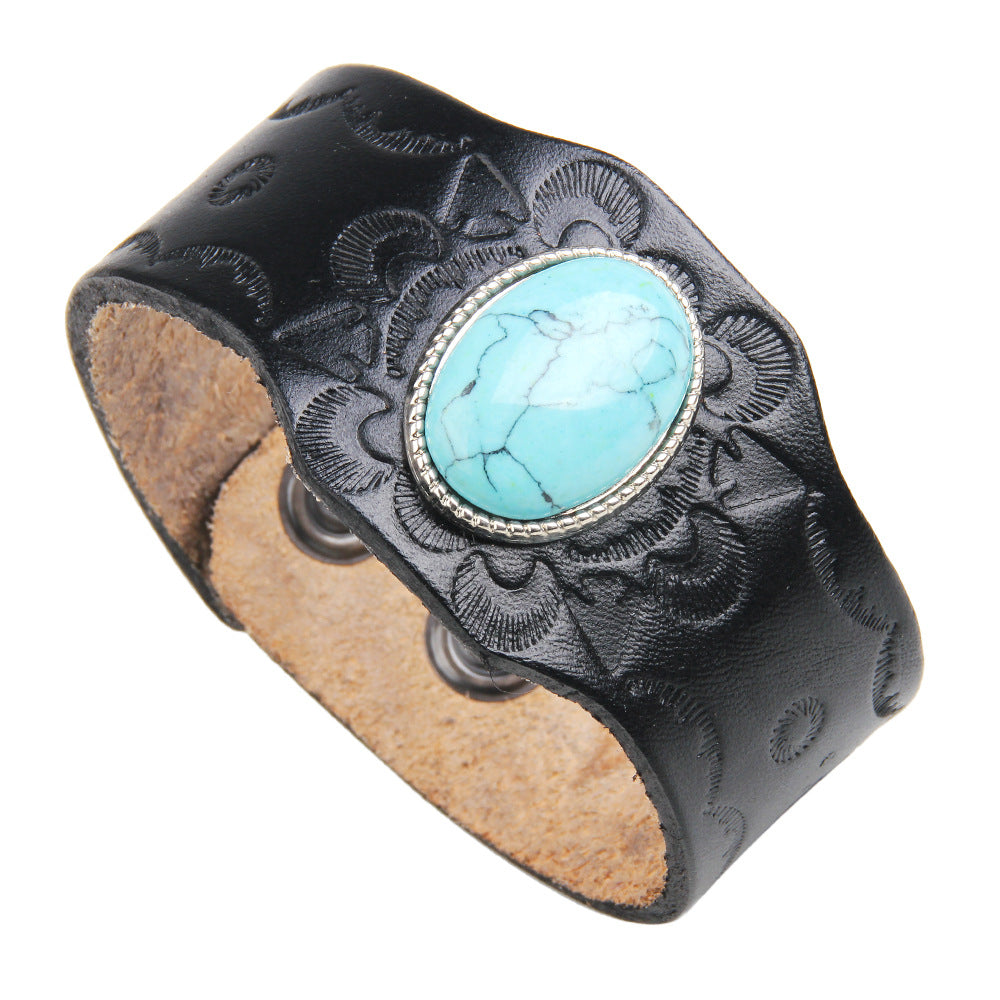 The Tombstone Turquoise Western Cuff